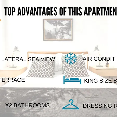 Nestor&jeeves - Mer Et Silence Terrasse - Very Close Sea - Hyper Center Apartment